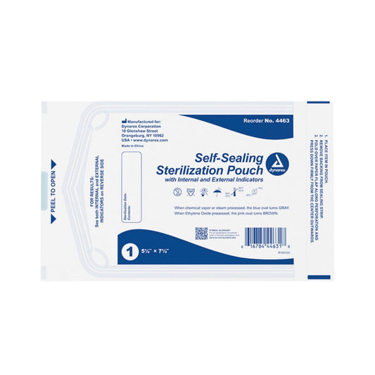 Self-Sealing Sterilization Pouches - 5.25” x 7.5”