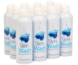 Steri-Wash Sterile Saline Piercing Mist (Wholesale) - 8.0oz (12) Per Case