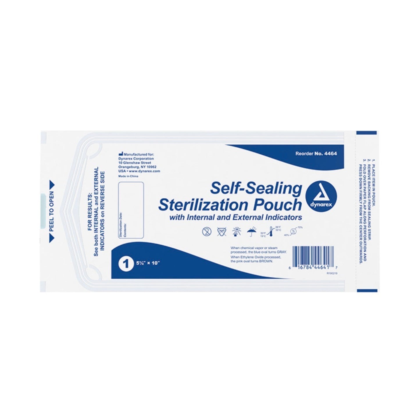 Self-Sealing Sterilization Pouches - 5.25” x 10”