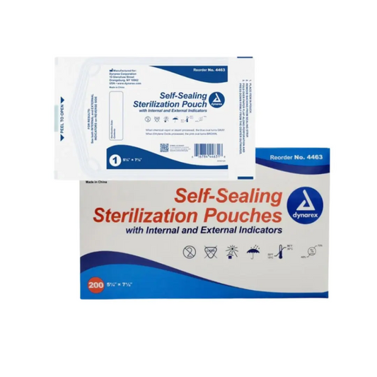 Self-Sealing Sterilization Pouches - 5.25” x 7.5”