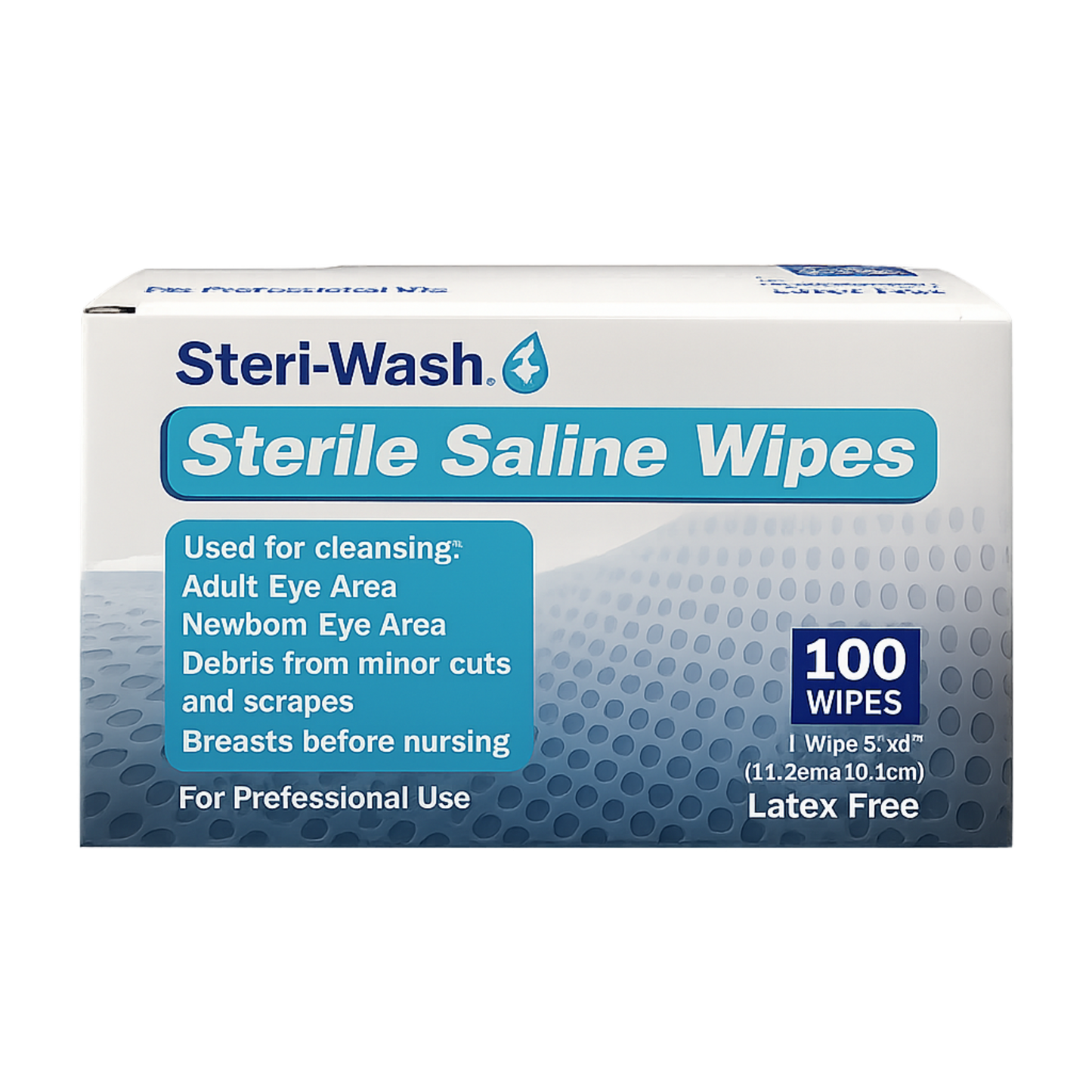 Steri-Wash®Sterile Saline Wipes -Box of 100 (Wholesale)