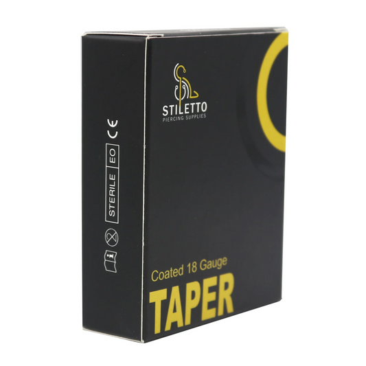 Stiletto Press Fit and Concave Tapers (Box of 50) - 18G, 16G, 14G, and 12G