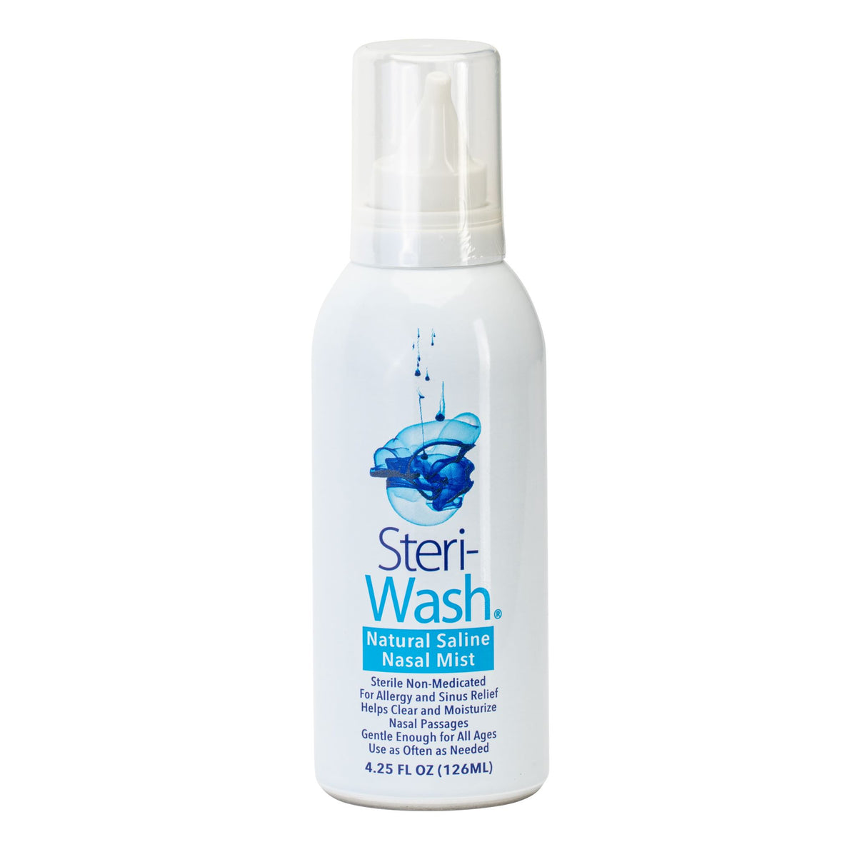 SteriWash® Sterile Saline Fine Mist NASAL Spray (Wholesale) 4.25oz