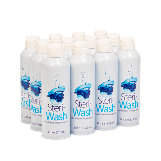 Steri-Wash Sterile Saline Piercing Mist (Wholesale)  - 8.0oz (12) Per Case